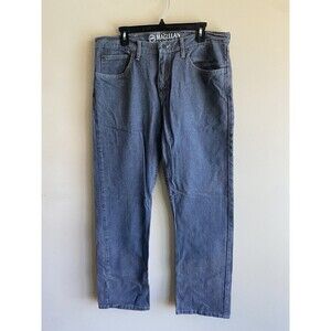 Magellan Outdoors Jeans Men 36 x 32 Gray Blue Relaxed Fit Straight Denim Pants